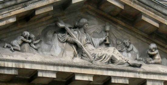 Franois Duret : La Religion accompagne de quatre figures d'anges