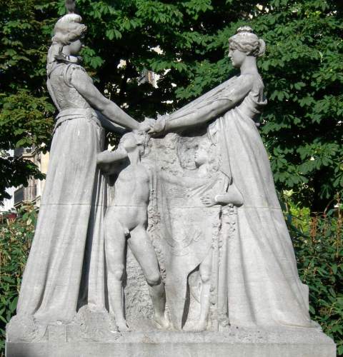 Isidore De Rudder : Monument de la reconnaissance de la Belgique  la France