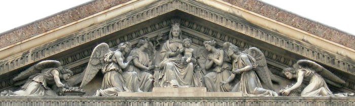 Charles-Franois Lebuf dit Nanteuil : Anges adorant l'enfant Jsus que leur prsente la Vierge