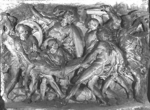 Hippolyte Bonnardel : Les Grecs et les Troyens se disputant le corps de Patrocle