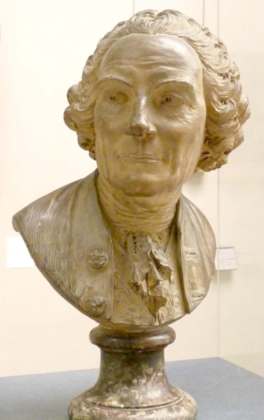 Jean-Baptiste Lemoyne : Buste de Jean Jacques Rousseau 